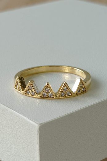anel-triangulos-zirconias-dourado