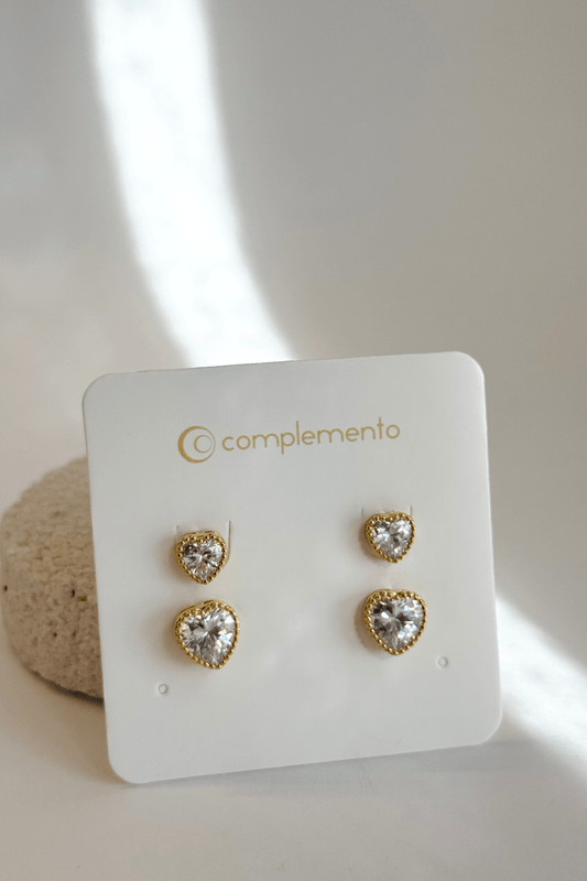 Brinco Kit In Love Dourado