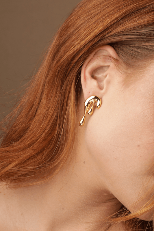 Brinco Melted Dourado Brinco Melted Dourado