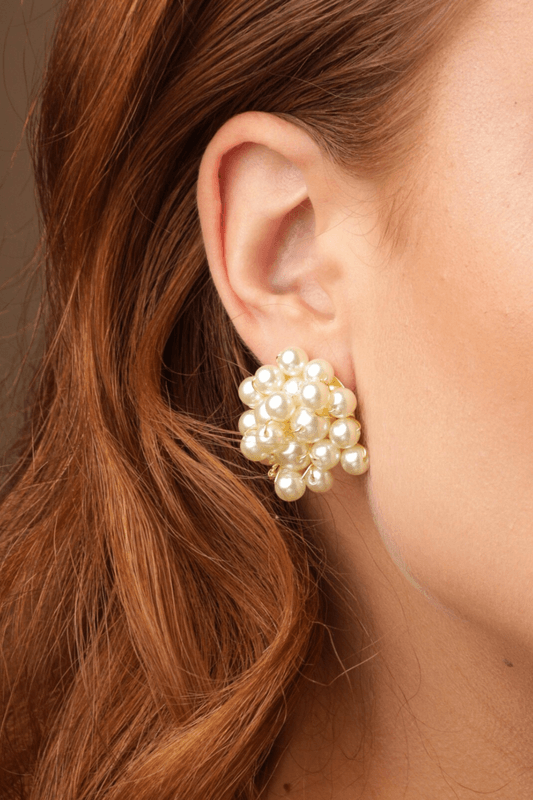 Brinco Pérolas Bubbly Dourado