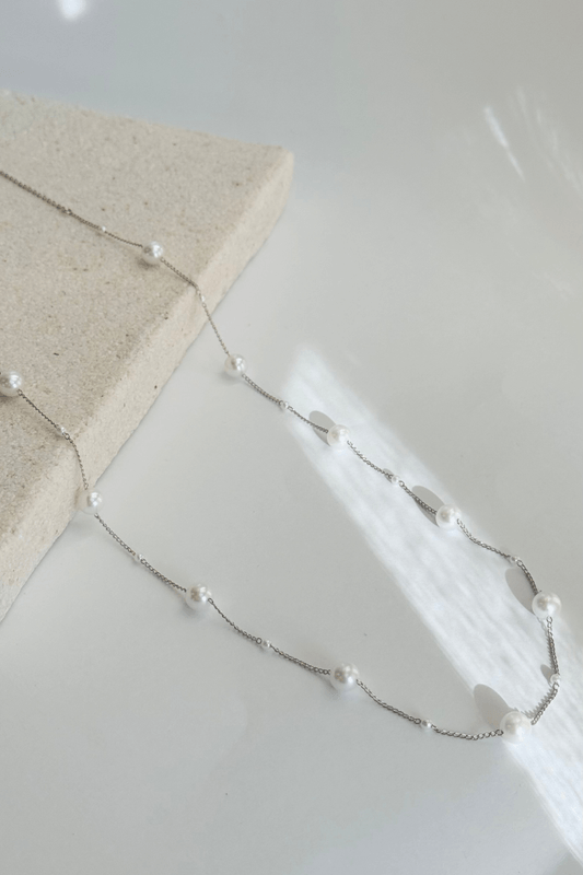 Colar Longo Pérolas France Prata Colar Longo Pérolas France Prata