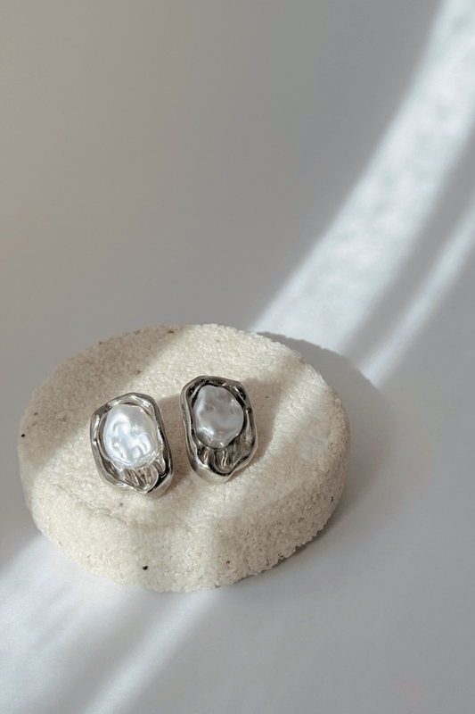 Brinco Pérola Organic Prata Brinco Pérola Organic Prata