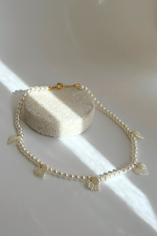 Colar Pérolas Verão Dourado