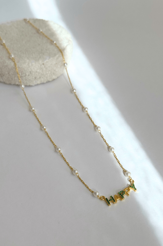 Colar Happy Dourado