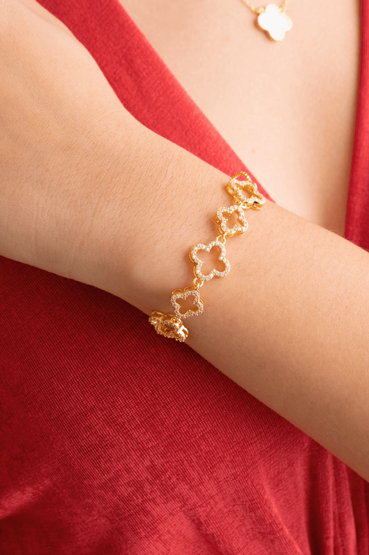 Pulseira Paris Contorno Dourado