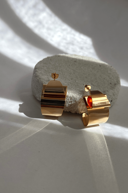 Brinco Fold Dourado Brinco Fold Dourado