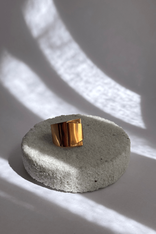 Anel Fold Dourado Anel Fold Dourado