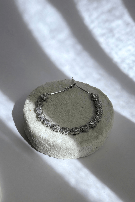 Pulseira Riviera Cravejada Prata Pulseira Riviera Cravejada Prata