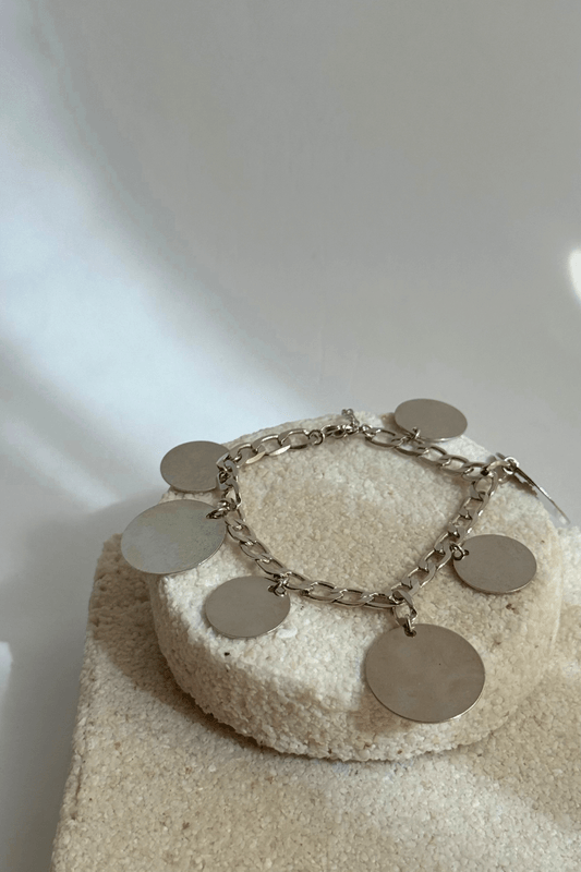 Pulseira Paetês Verão Prata Pulseira Paetês Verão Prata