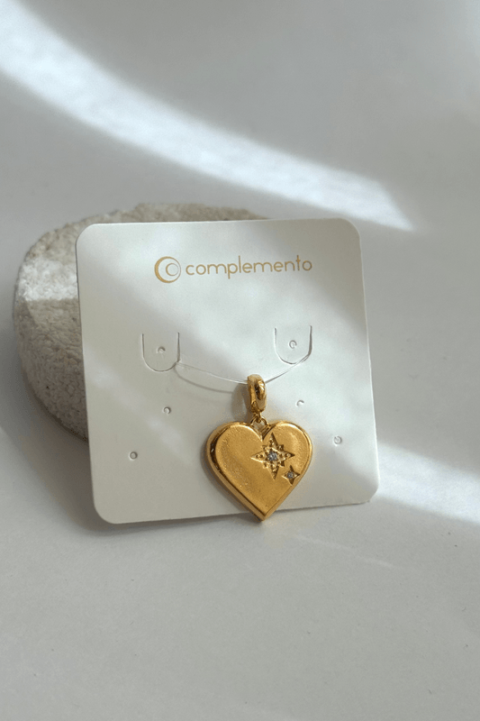 Pingente Coração Verão Dourado