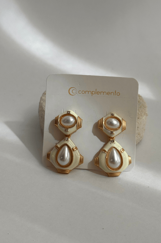 Brinco Positano Madre Dourado