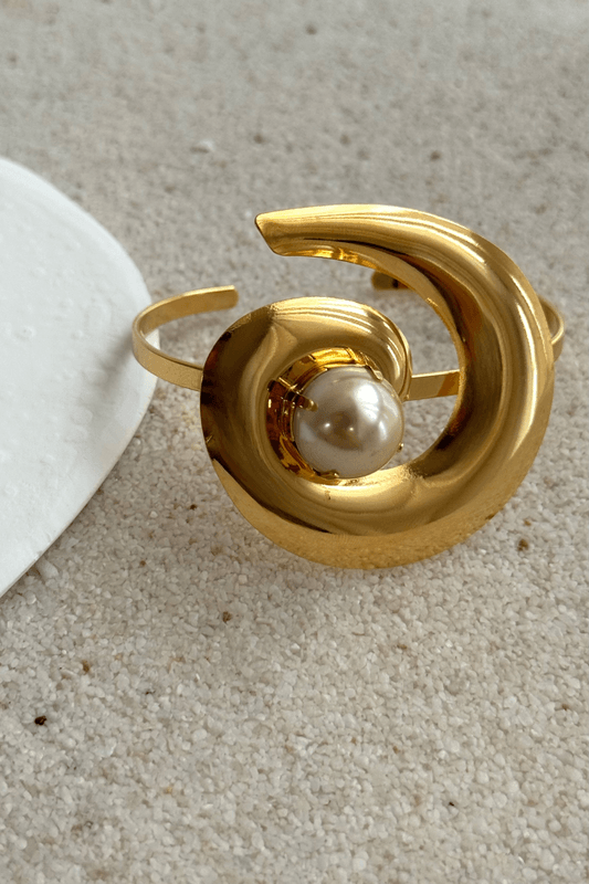 Bracelete Perólas De Menezes Dourado