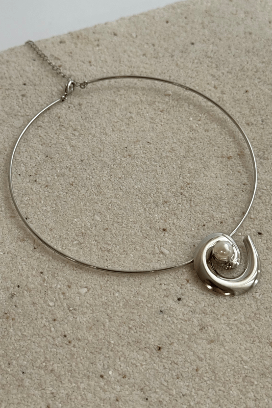 Colar Choker Pérolas Menezes Prata