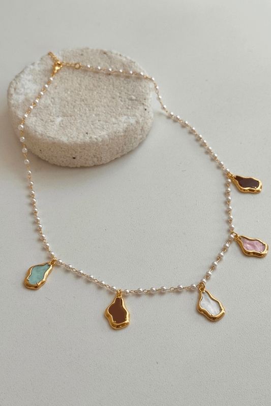 Colar Organic Pérolas Dourado Colar Organic Pérolas Dourado