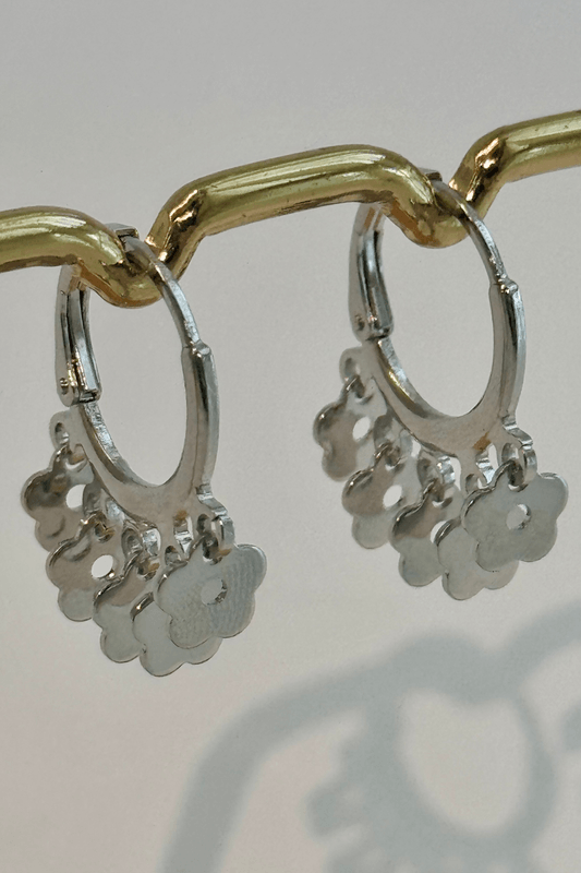 Brinco Florzinhas Verão Prata