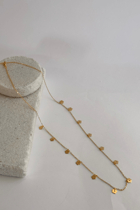 Colar Florzinhas Verão Dourado