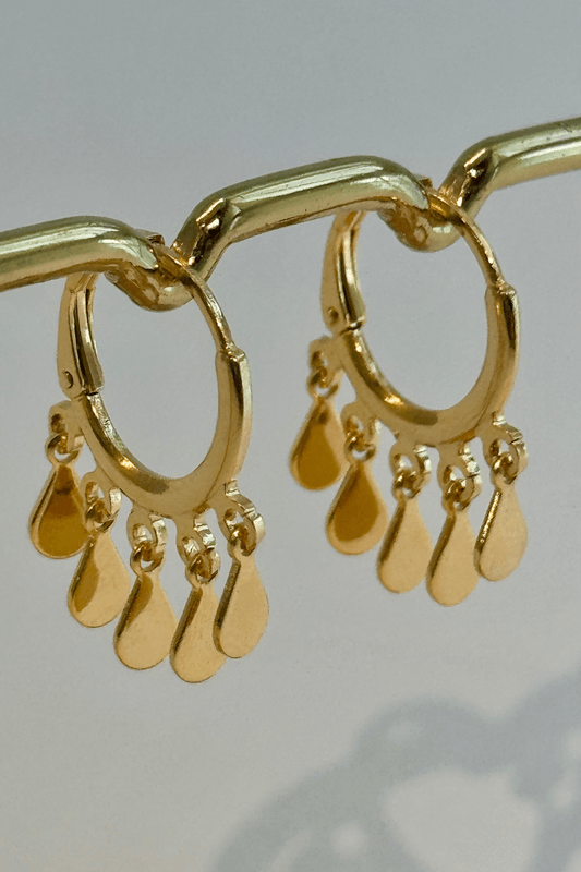 Brinco Gotinhas Verão Dourado